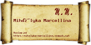 Mihályka Marcellina névjegykártya